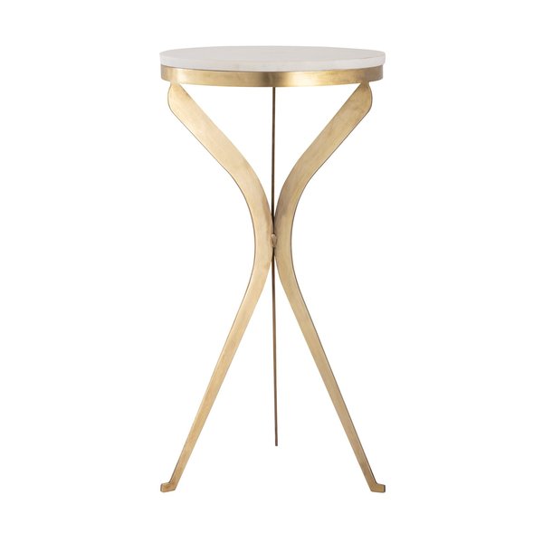 Elk Signature Accent Table, 12 in W, 12 in L, 23.25 in H, Metal Top H0805-10877